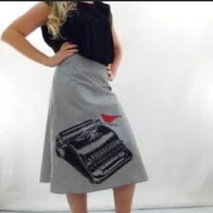 Angie’s Sweatshop cotton skirt, whimsical, boutique, unique, rare.